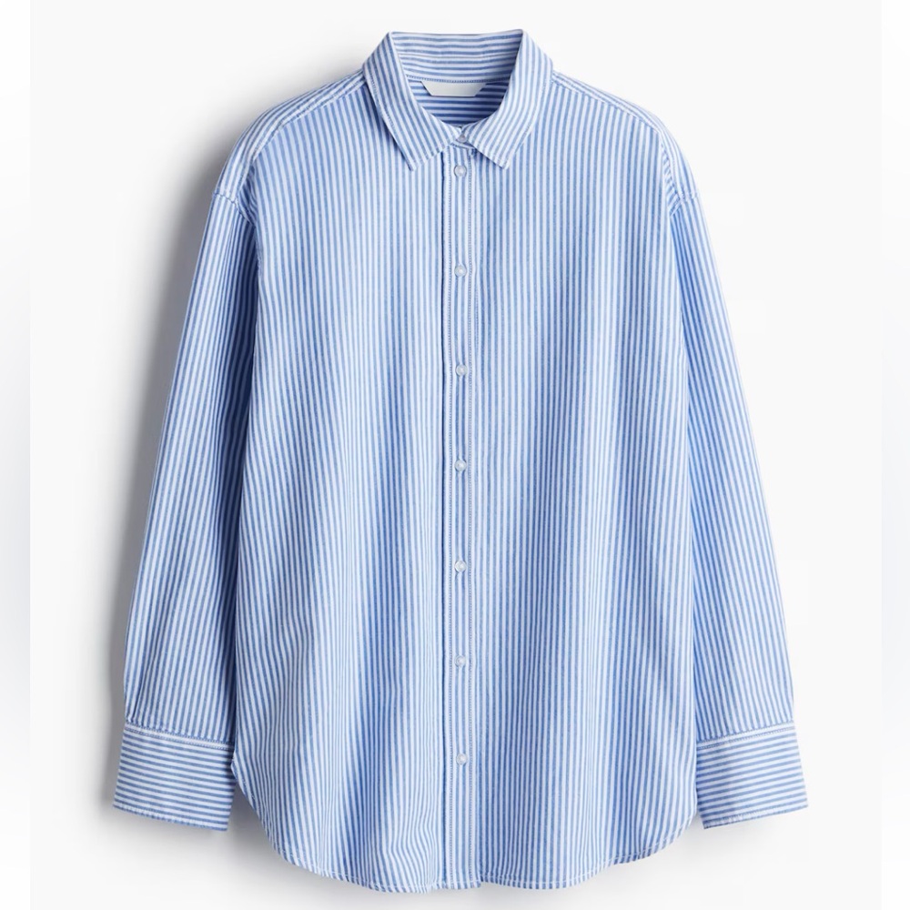 Blue Striped Linen Shirt
